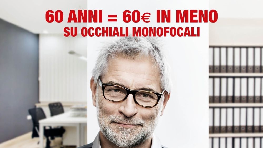 Da Ottica Avanzi e OptissimO sconto di 1 euro per ogni anno d'età