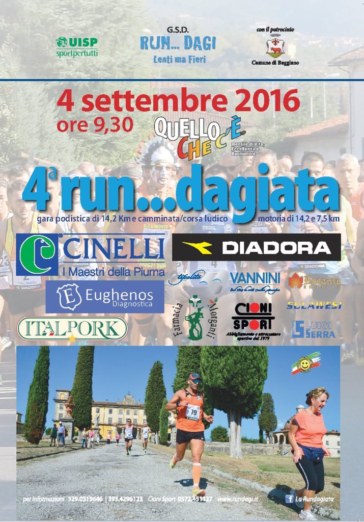 Run..dagiata_2016 Locandina CINELLI