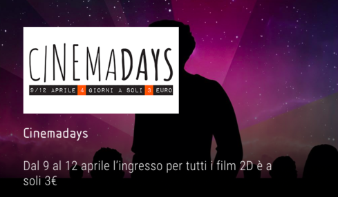 The Space Cinema “raddoppia” i Cinemadays