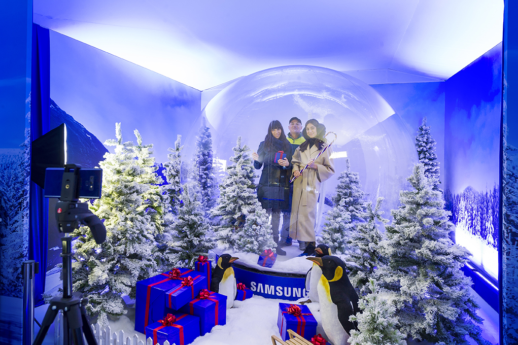 Apre a Milano il Samsung Snow Globe
