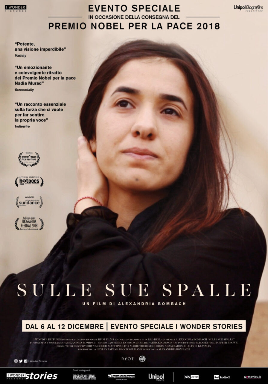 Sulle sue spalle, il film che racconta la triste vicenda di Nadia Murad, Premio Nobel per la pace