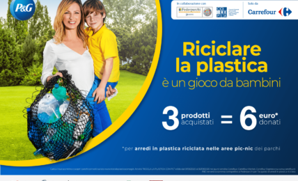 Campagna Procter & Gamble "Riciciclare la plastica è un gioco da bambini"