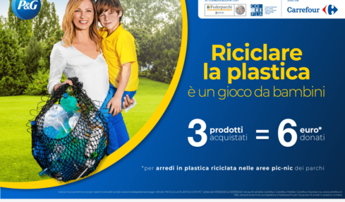Campagna Procter & Gamble "Riciciclare la plastica è un gioco da bambini"