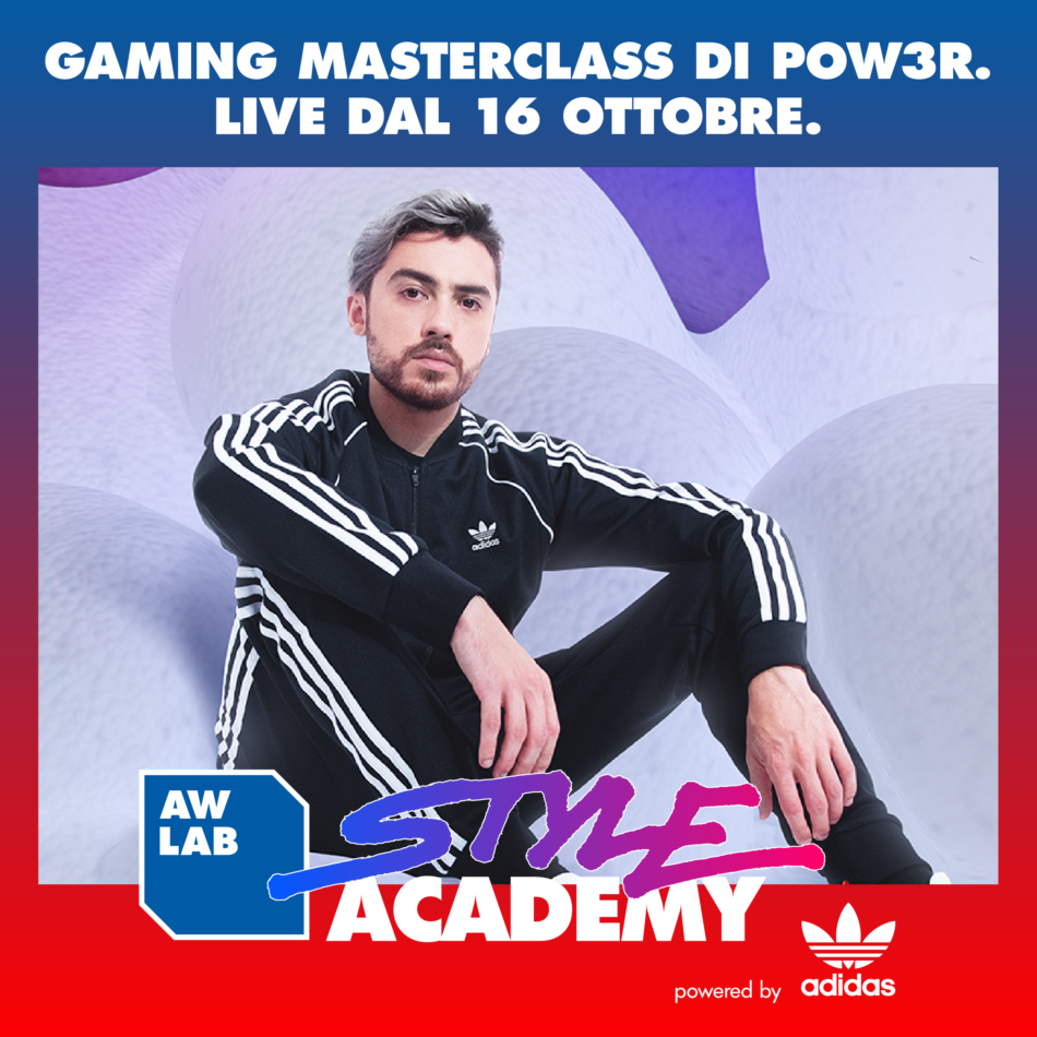 La “gaming masterclass” di aw lab style academy powered by adidas Originals