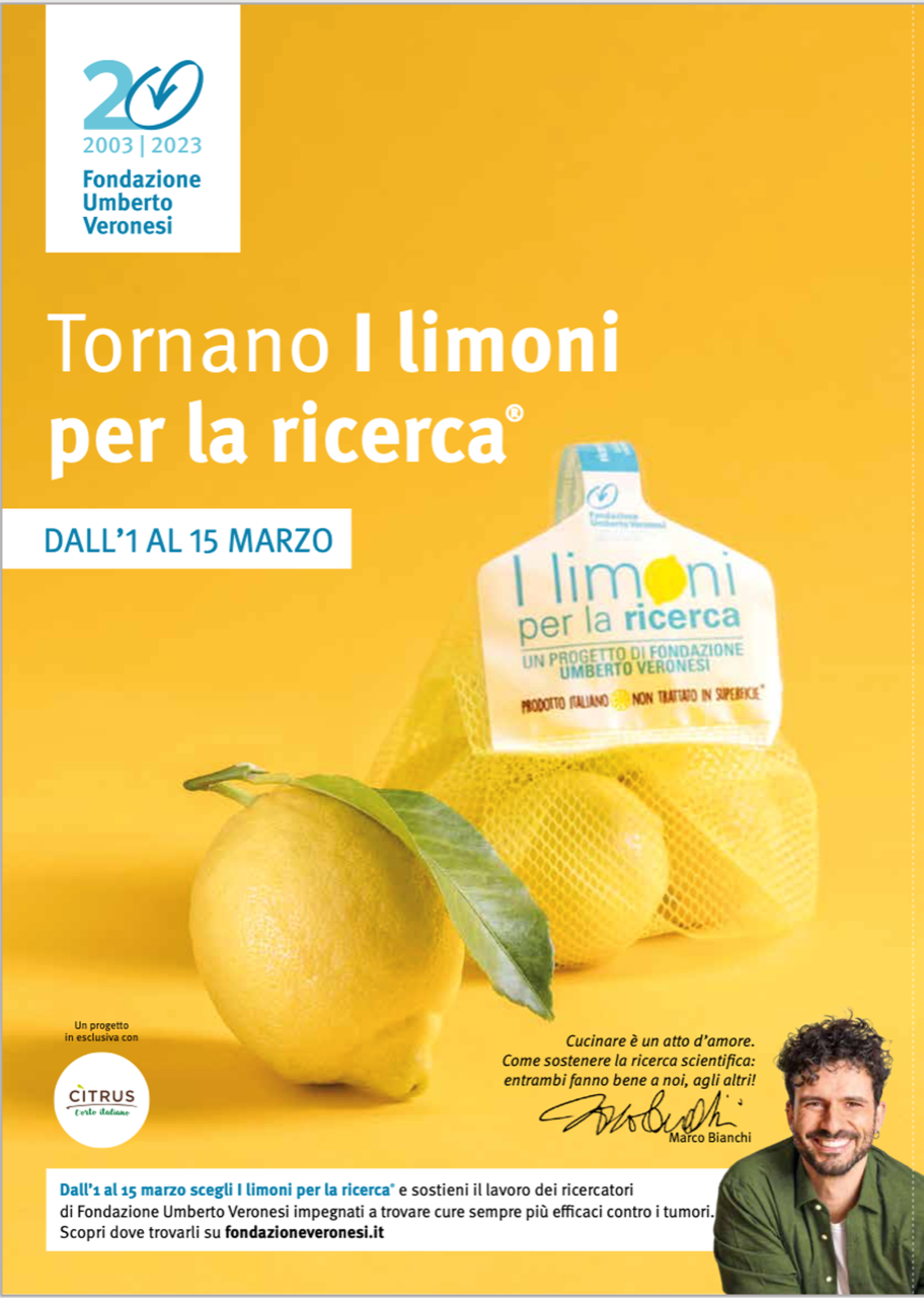 Fondazione Umberto Veronesi, I limoni per la ricerca