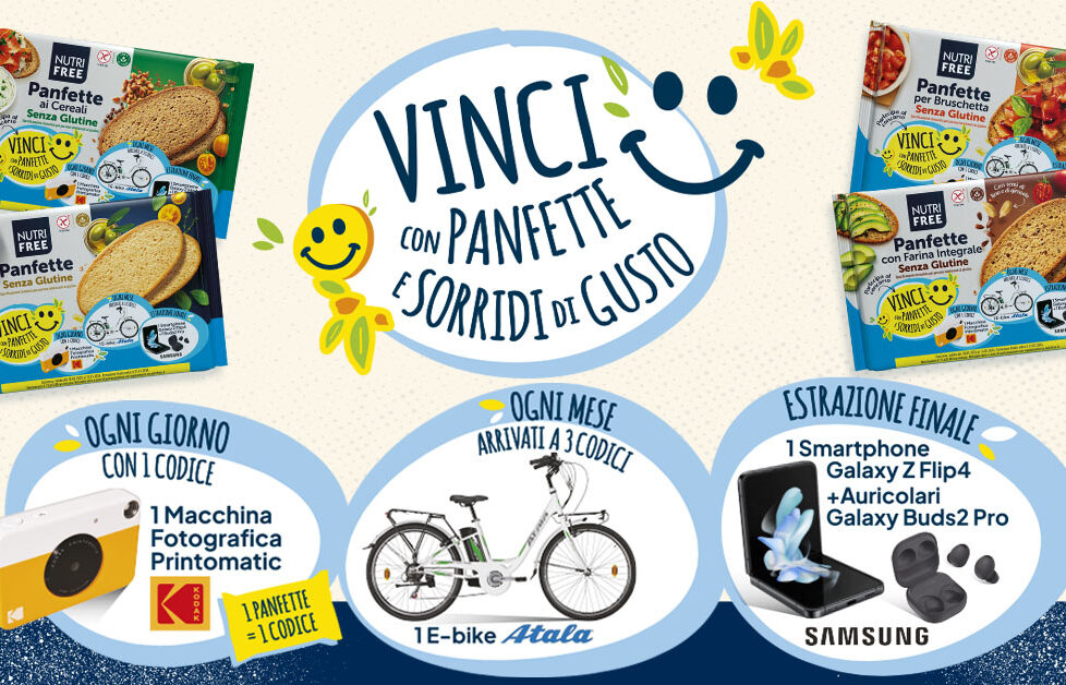Nutrifree lancia il concorso a premi Vinci con Panfette
