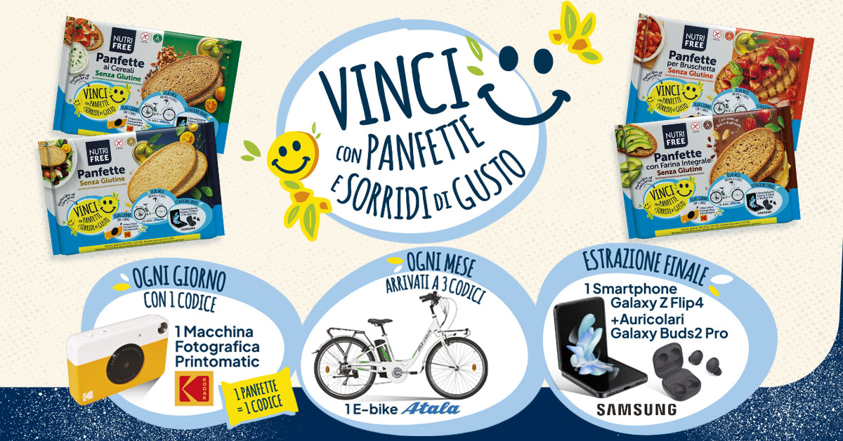 Nutrifree lancia il concorso a premi Vinci con Panfette