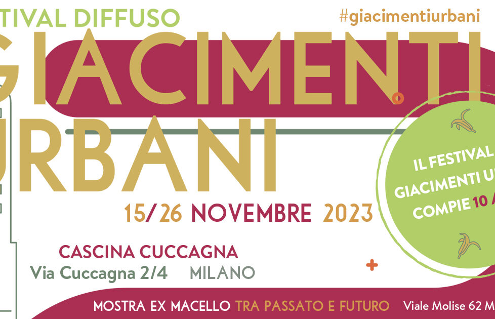 Festival di Giacimenti Urbani a Milano dal 15 al 26 novembre 2023