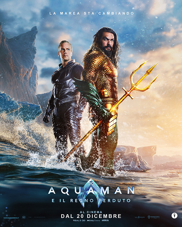Aquaman e il Regno perduto al cinema dal 20 dicembre