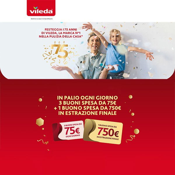 VILEDA festeggia 75 anni premiando i suoi consumatori