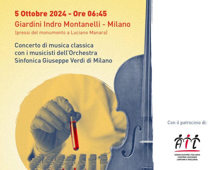 Tumori del sangue: concerto ai Giardini Indro Montanelli in nome della ricerca