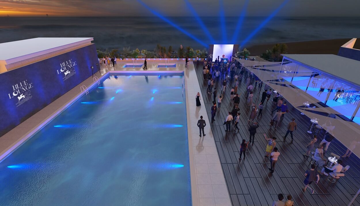 Blue Luonge, il nuovo spazio eventi al Lido di Venezia durante il Festival di Venezia