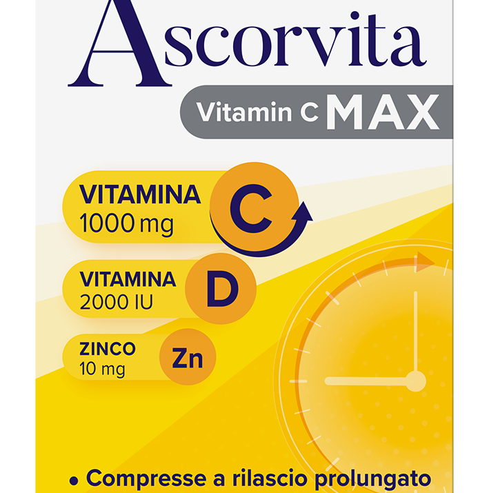 Ascorvita Vitamin C MAX, l'integratore alimentare per rafforzare il sistema immunitario