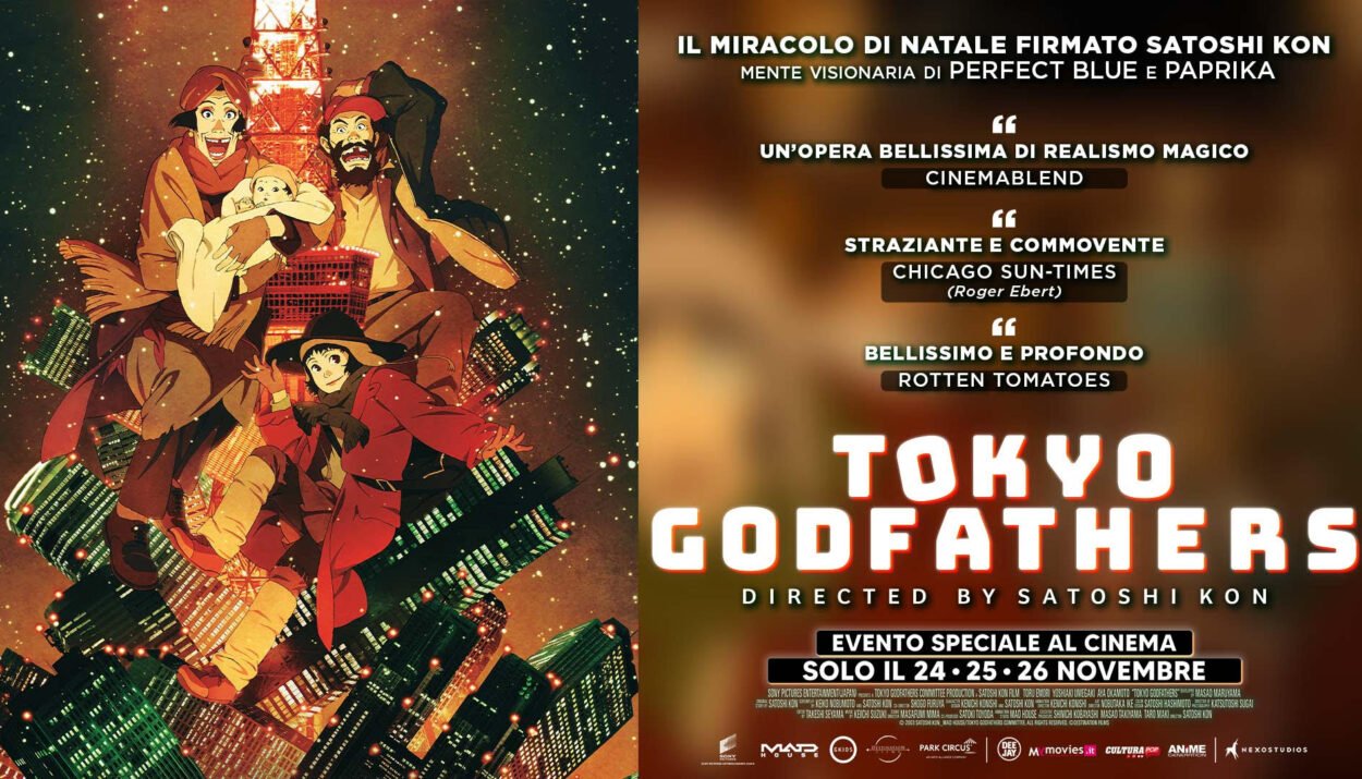 TOKYO GODFATHERS al cinema solo il 24,25 e 26 Novembre