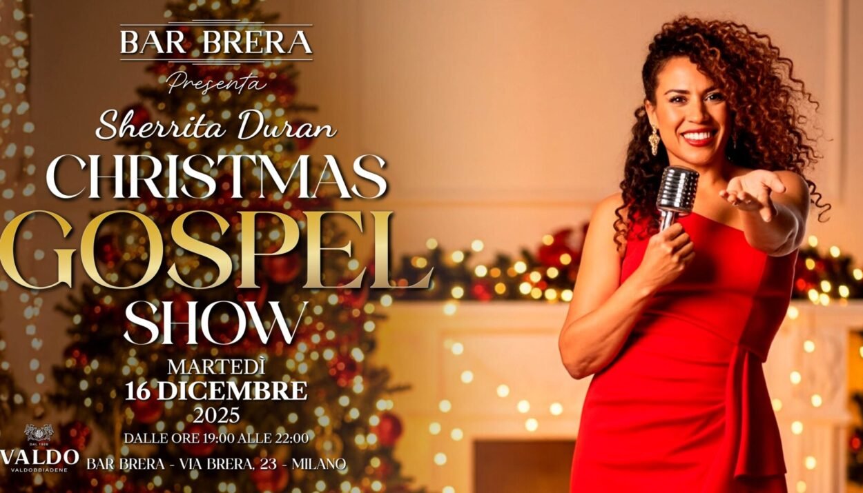 Sherrita protagonista del Christmas Gospel Show del Bar Brera di Milano