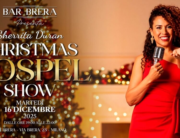 Sherrita protagonista del Christmas Gospel Show del Bar Brera di Milano
