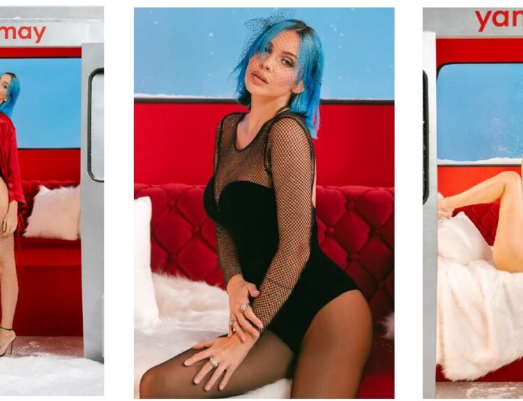 Rose Villain per la campagna di Natale 2025 di Yamamay