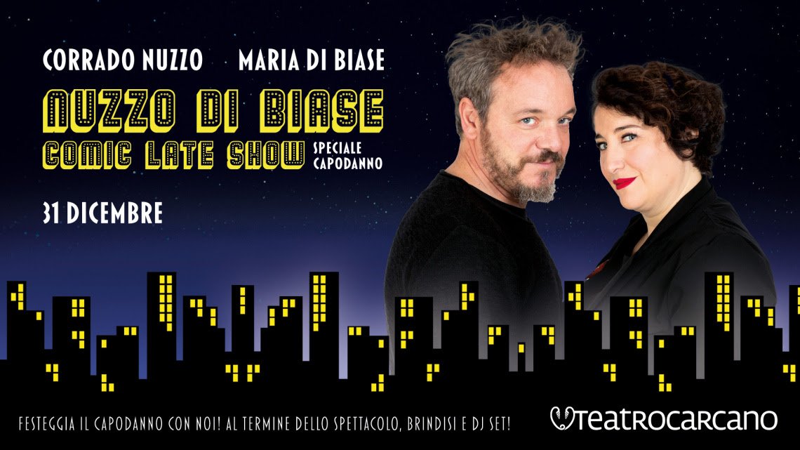 locandina Teatro Carcano: NUZZO DI BIASE COMIC LATE SHOW