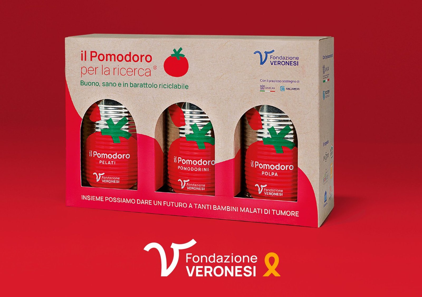 Fondazione Umberto Veronesi: torna Il Pomodoro per la ricerca, pe ri tumori pediatrici