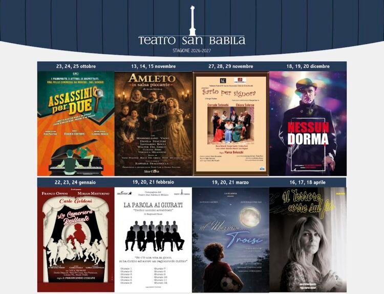 Teatro San Babila: la stagione 2026/27 spazia tra generi diversi