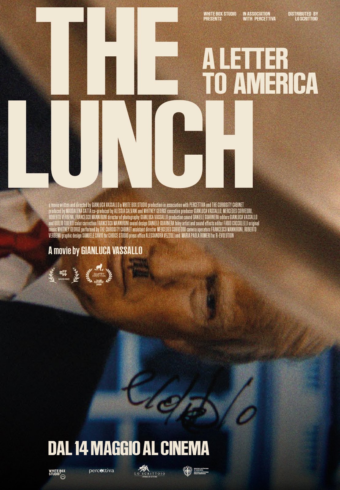 The Lunch - A Letter to America il 9 maggio al Bellaria Film Festival