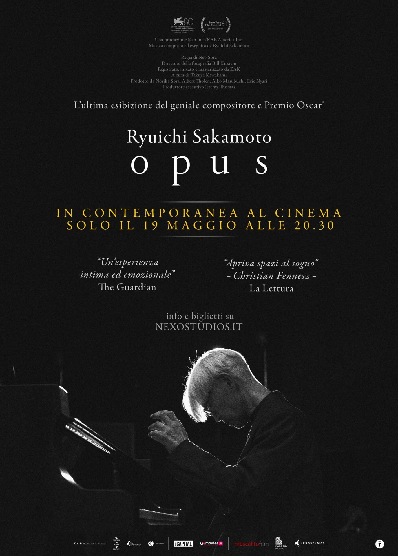 RYUICHI SAKAMOTO | OPUS al cinema solo il 19 maggio