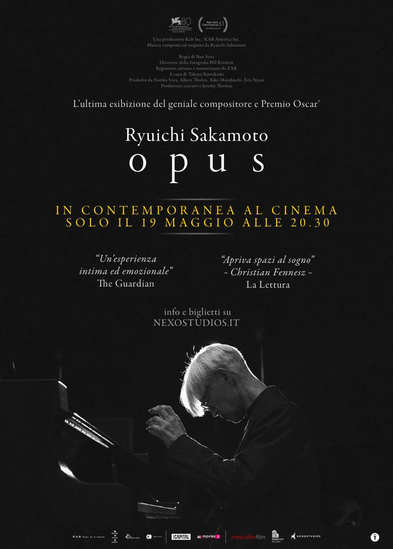 RYUICHI SAKAMOTO | OPUS al cinema solo il 19 maggio