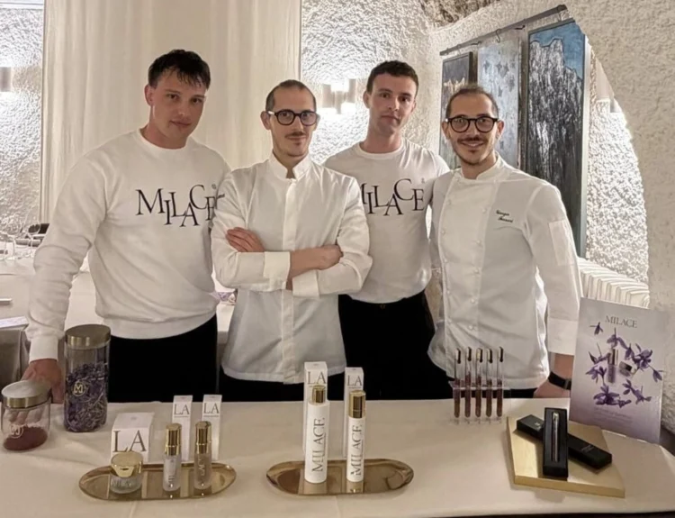 MILACE zafferano biologico e skincare, al Ristorante Porticciolo di Lecco la serata tra alta cucina e bellezza