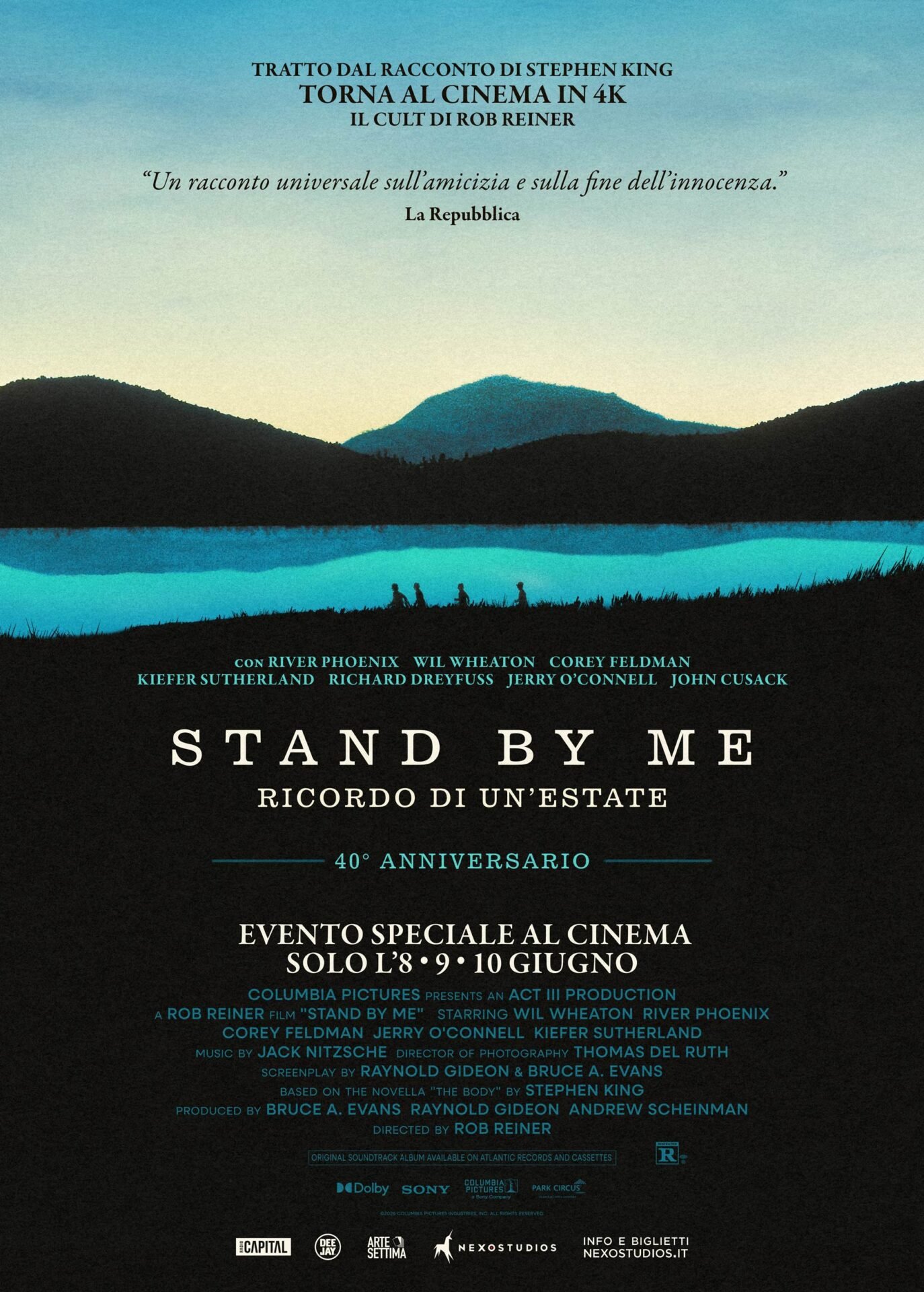 STAND BY ME – RICORDO DI UN’ESTATE al cinema solo l’8, 9, 10 giugno