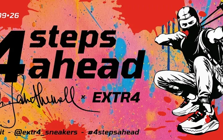 Four Steps Ahead Milano: la sneaker gigante EXTR4 arriva sui Navigli
